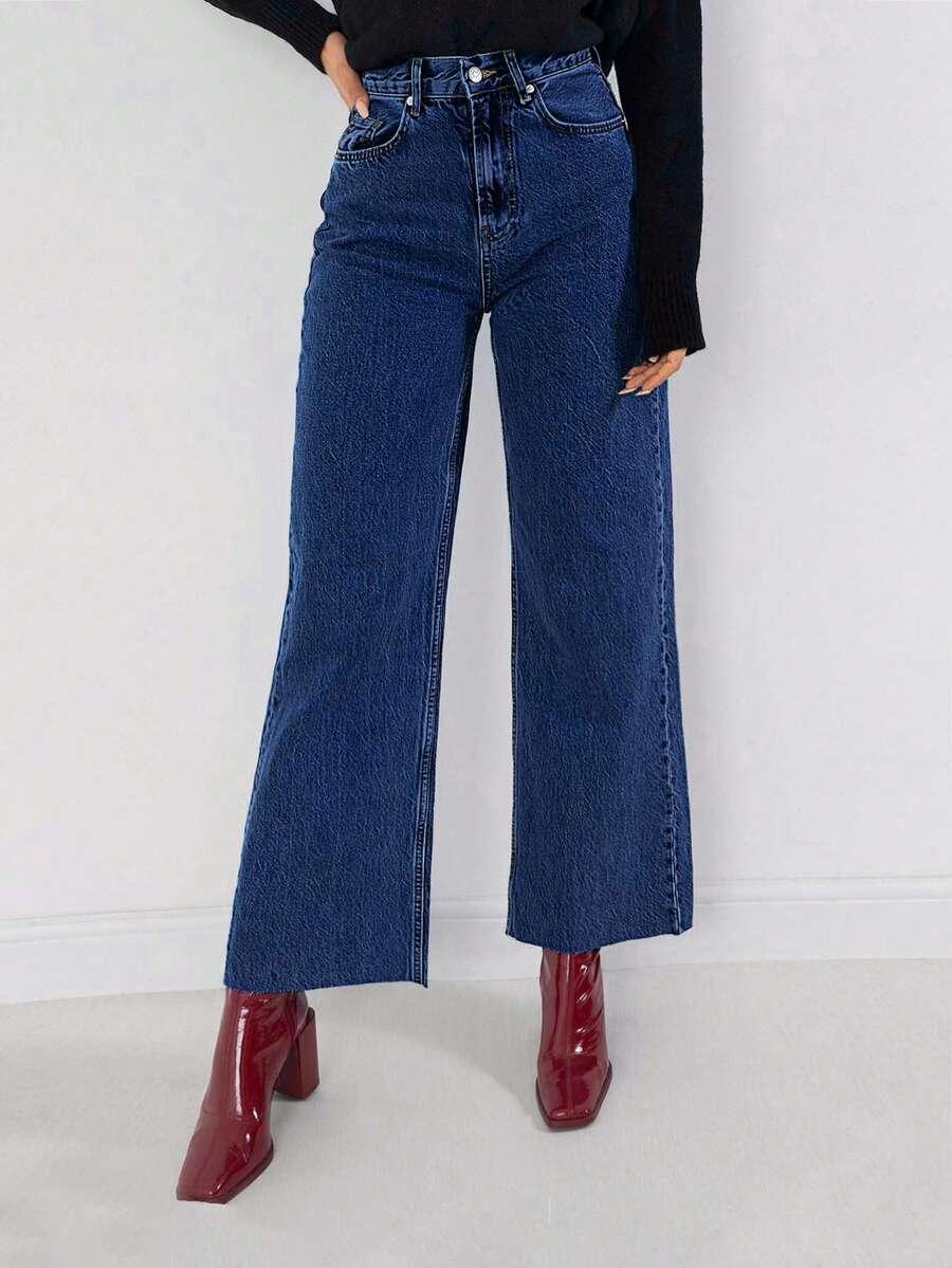 SPODNIE JEANS WYSOKI STAN