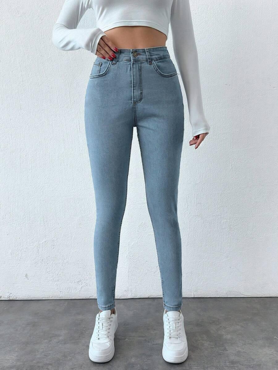 NIEBIESKIE SPODNIE JEANS 