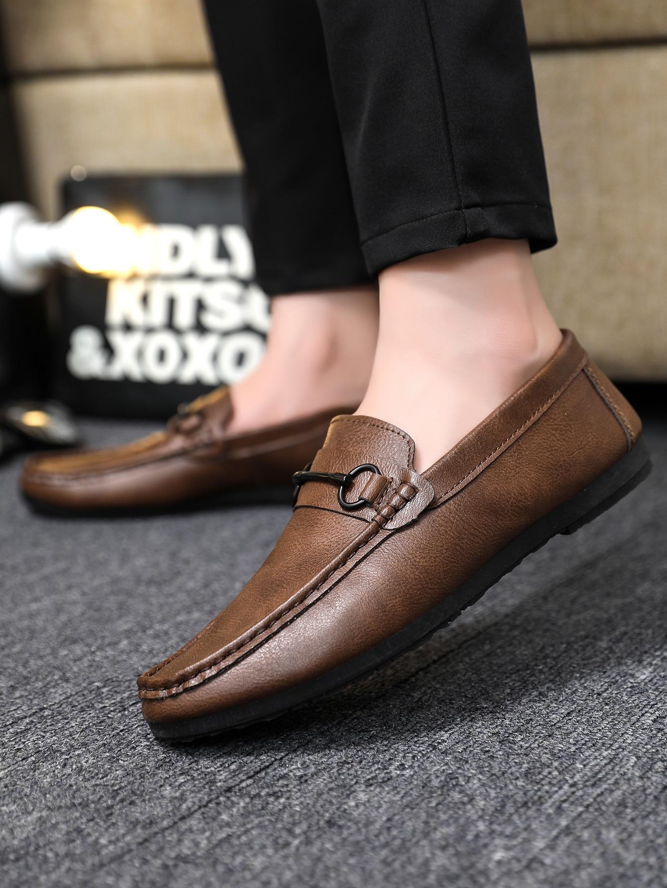 BRĄZOWE MOKASYNY CASUAL