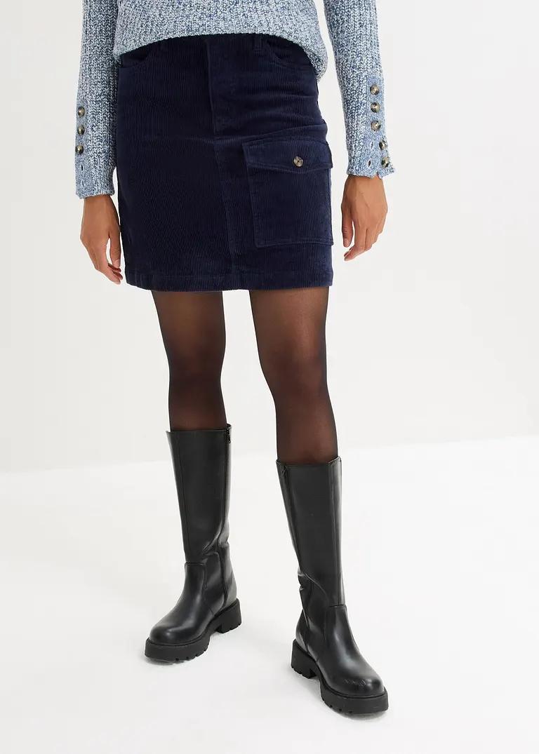 SPÓDNICA SZTRUKSOWA MINI