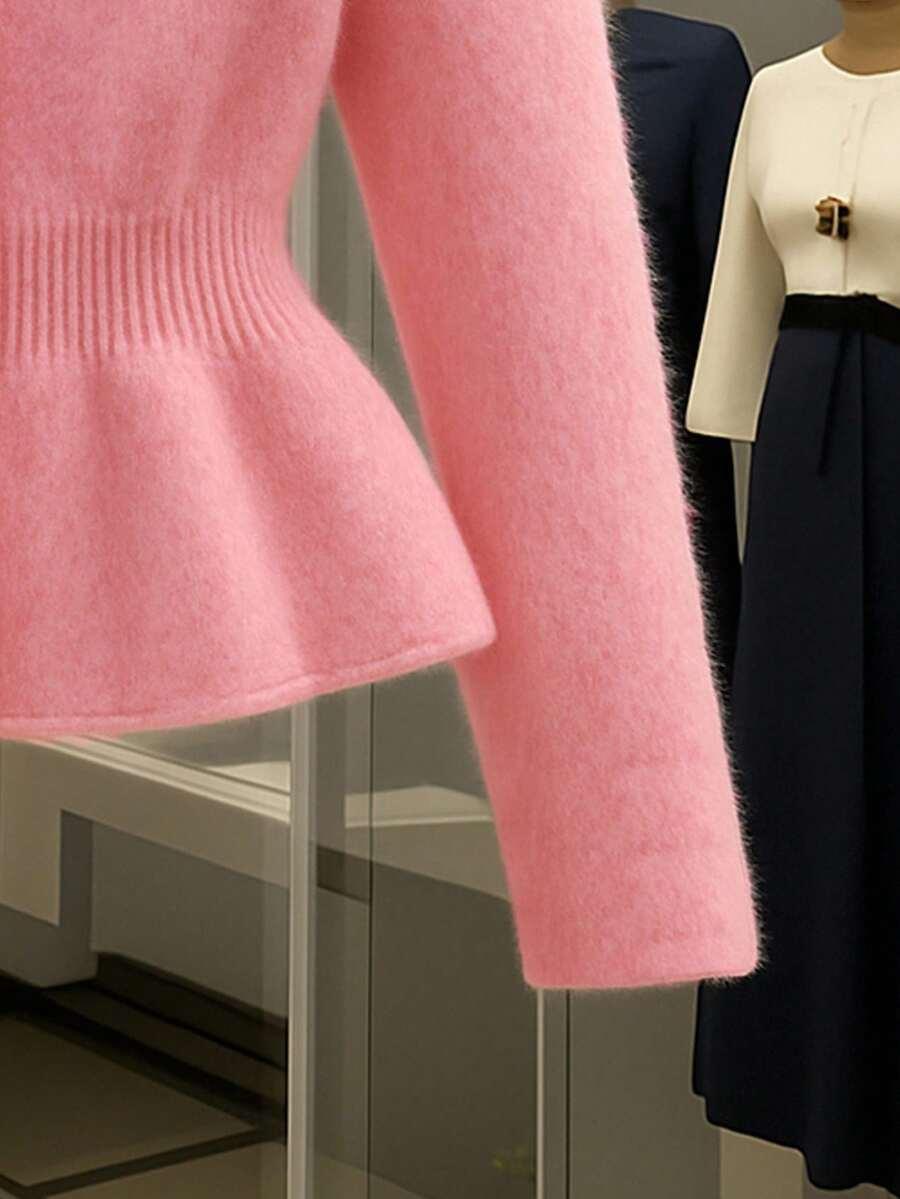 RÓŻOWY SWETER KARDIGAN