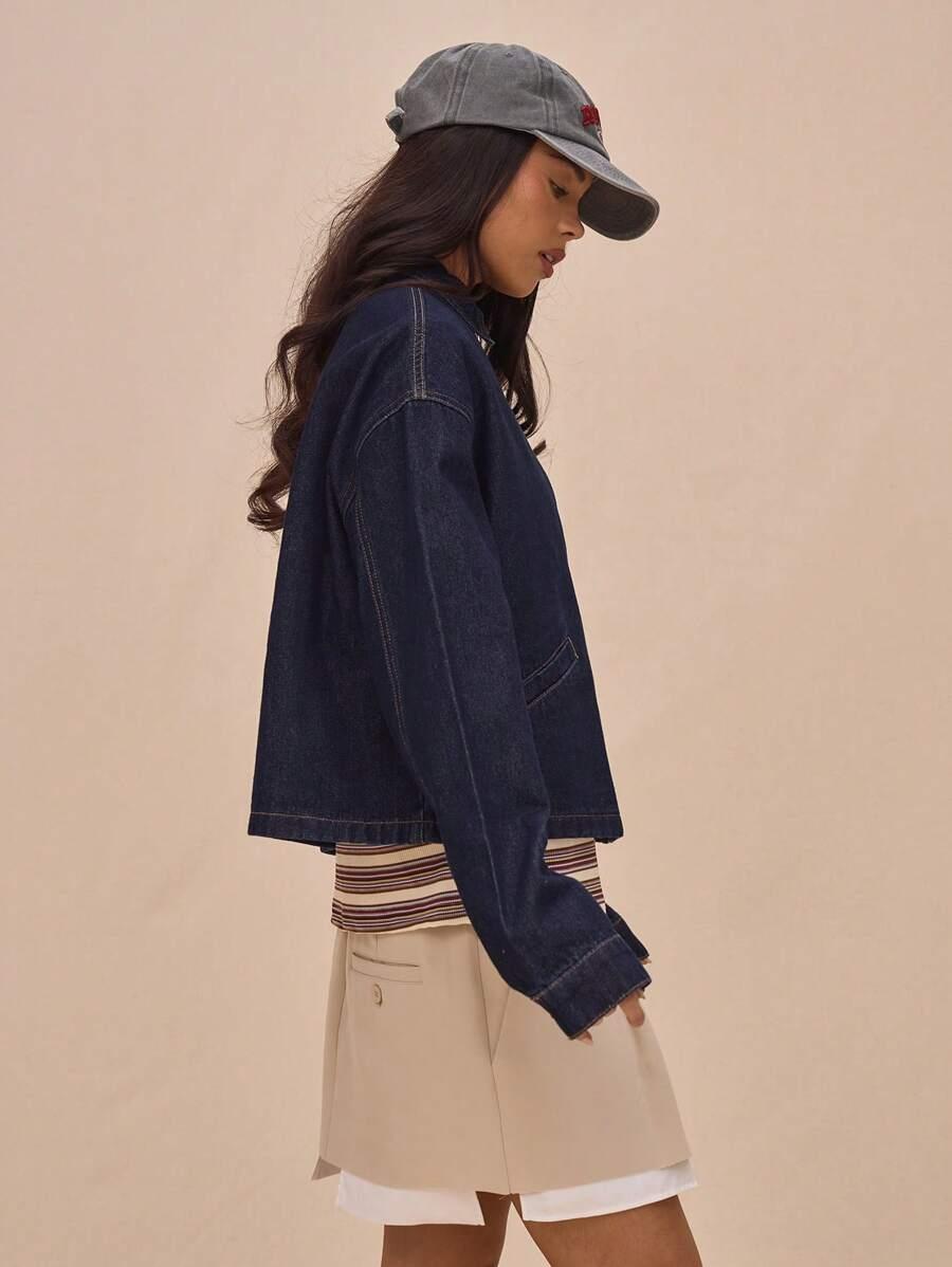 KURTKA JEANS ZAMEK