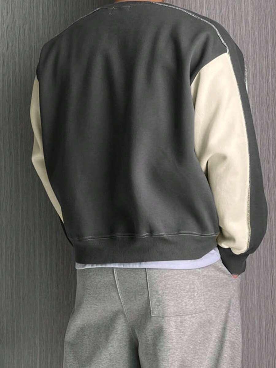 gładka bluza kontrast