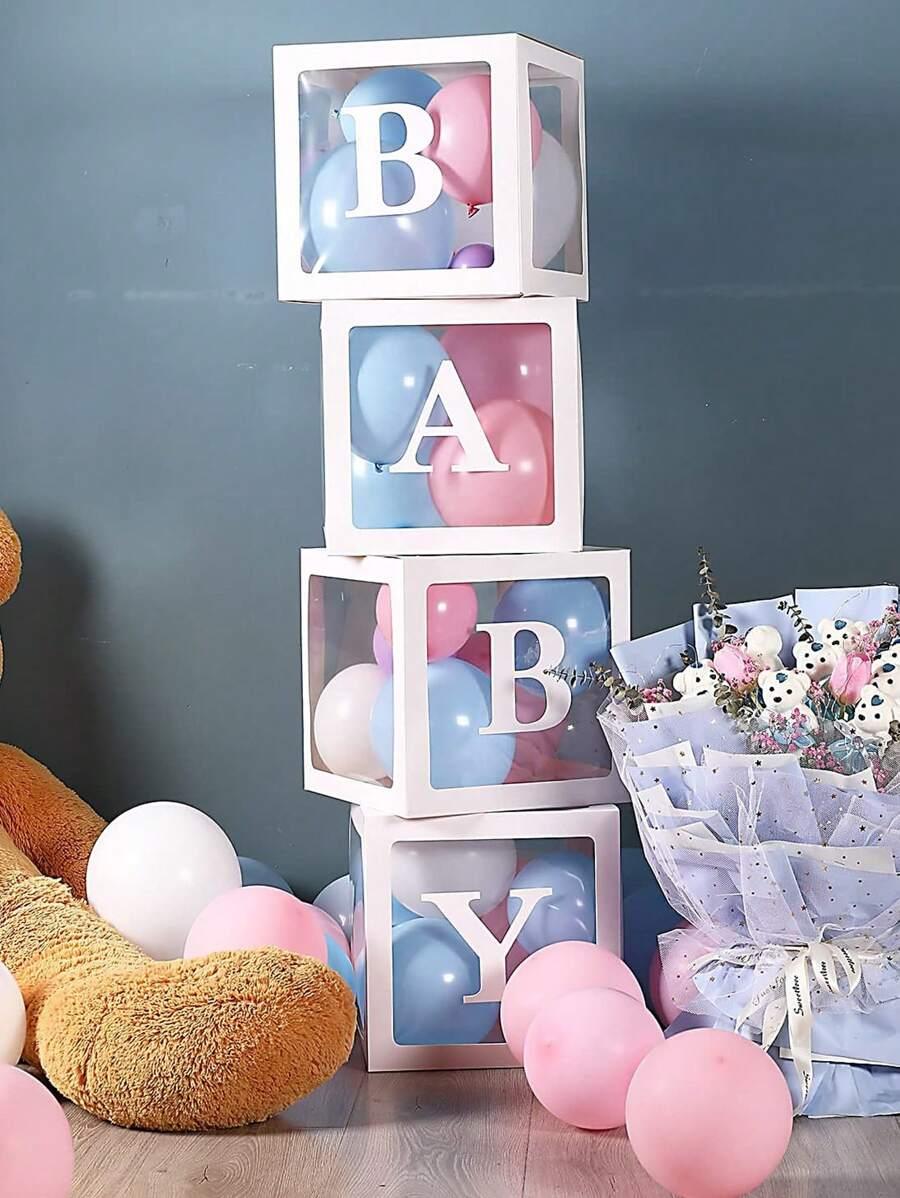 dekoracja pudełka napis baby