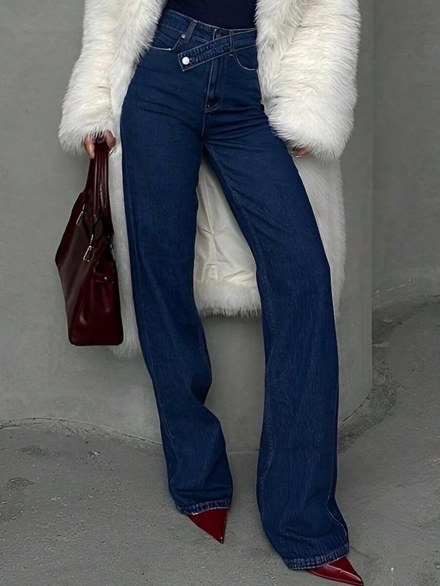 NIEBIESKIE SPODNIE JEANS