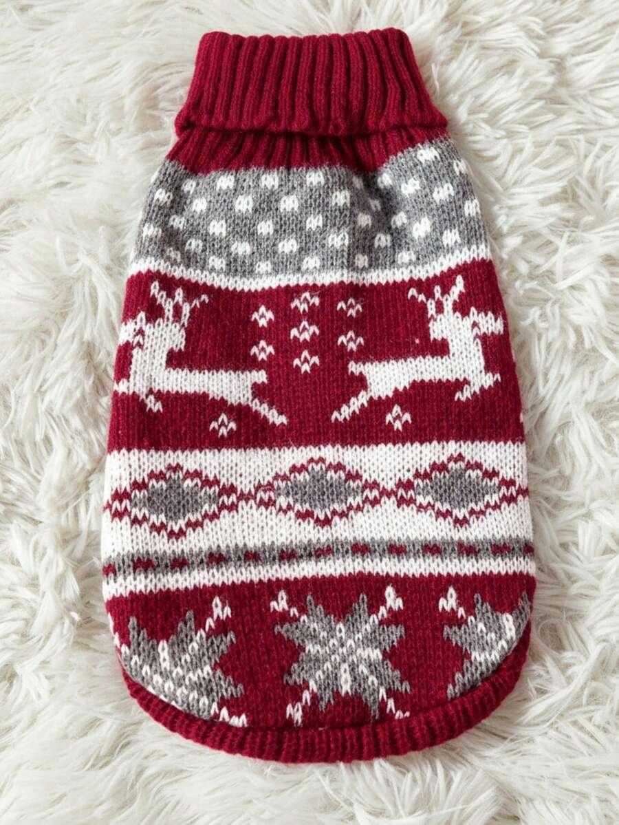 sweter wzór świąteczny