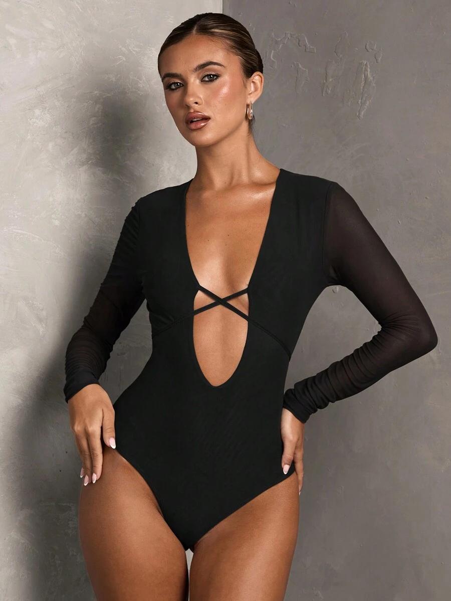 czarne body siateczka