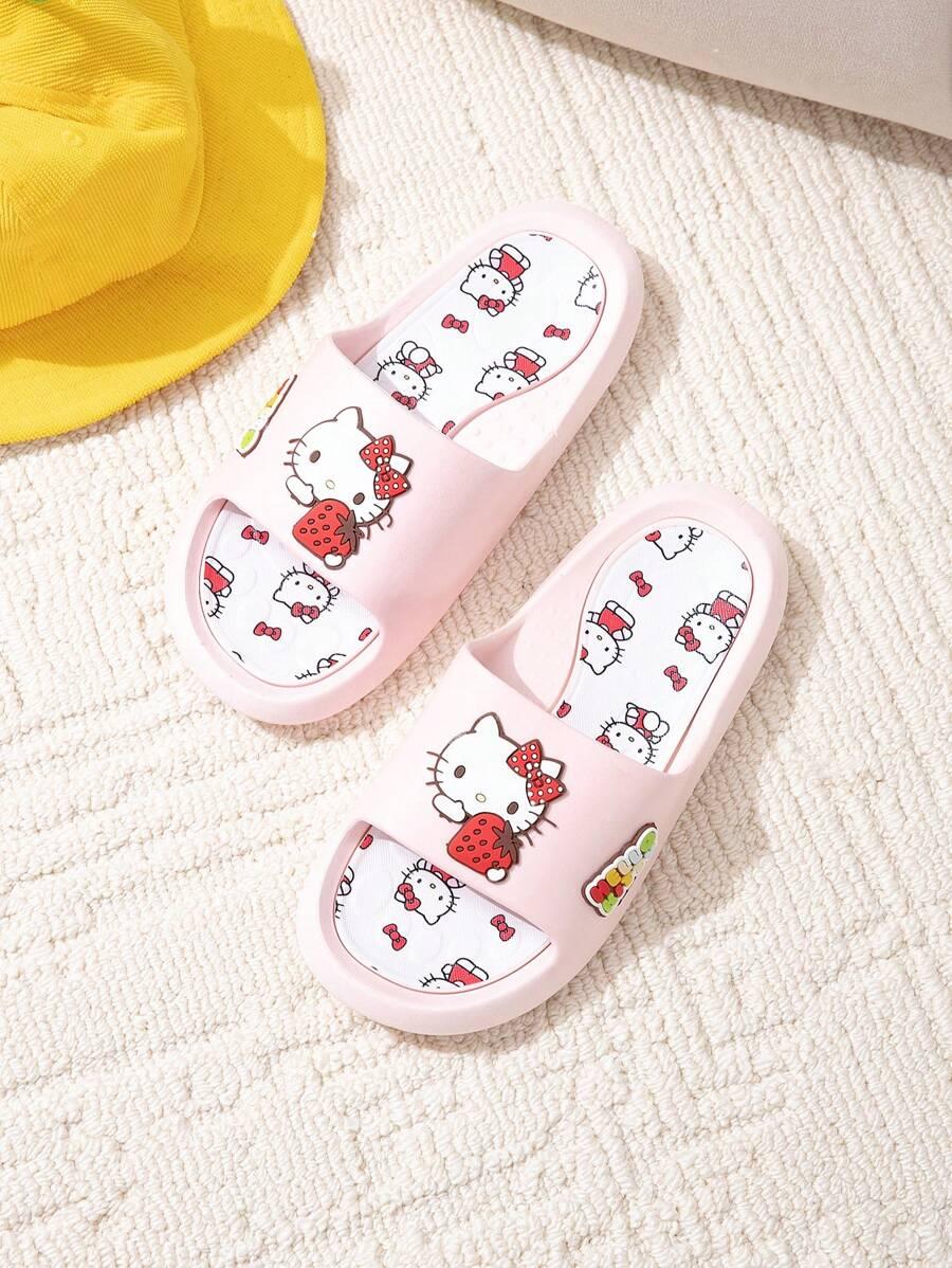 RÓŻOWE KLAPKI HELLO KITTY