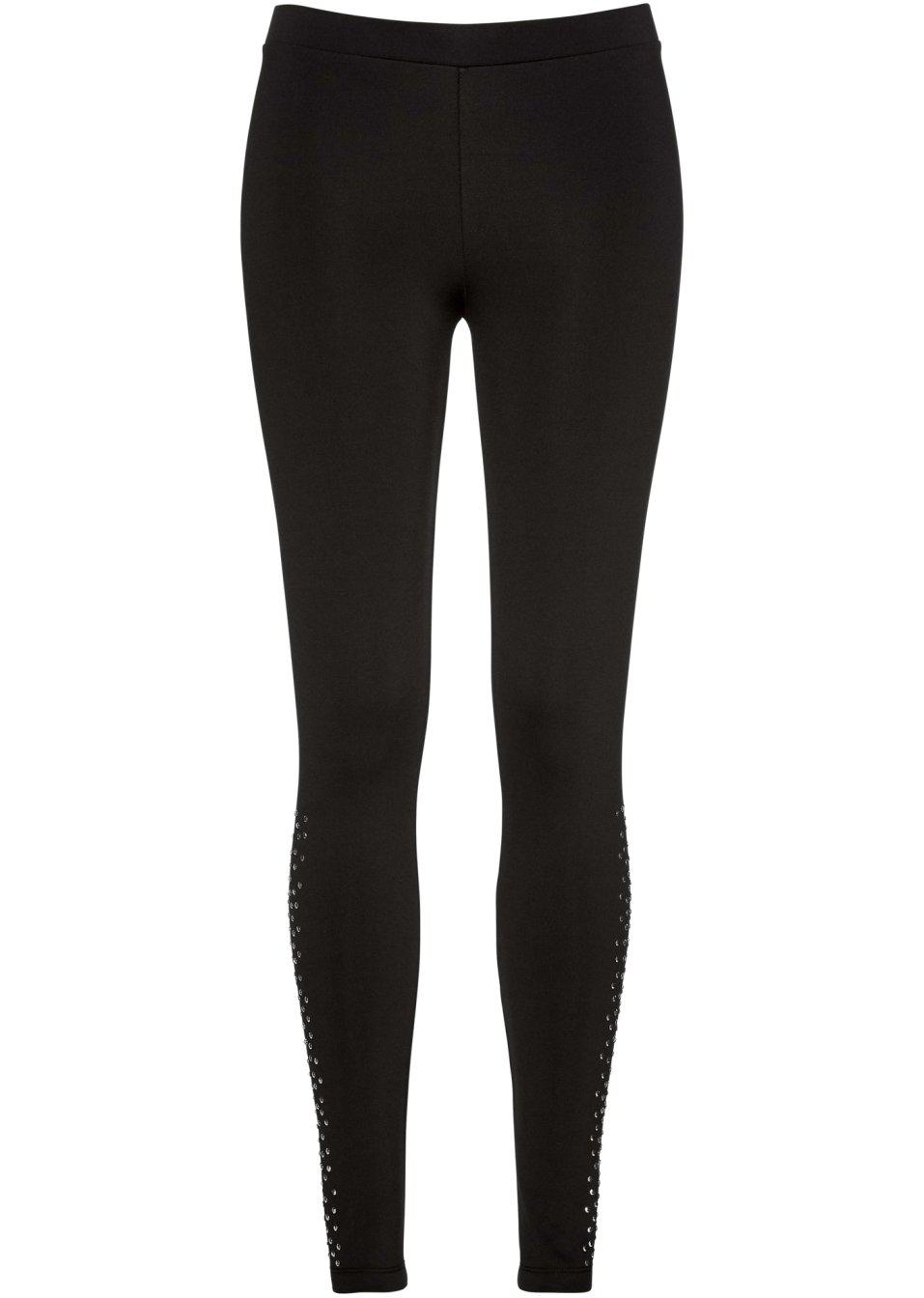 CZARNE LEGGINSY ZDOBIENIE