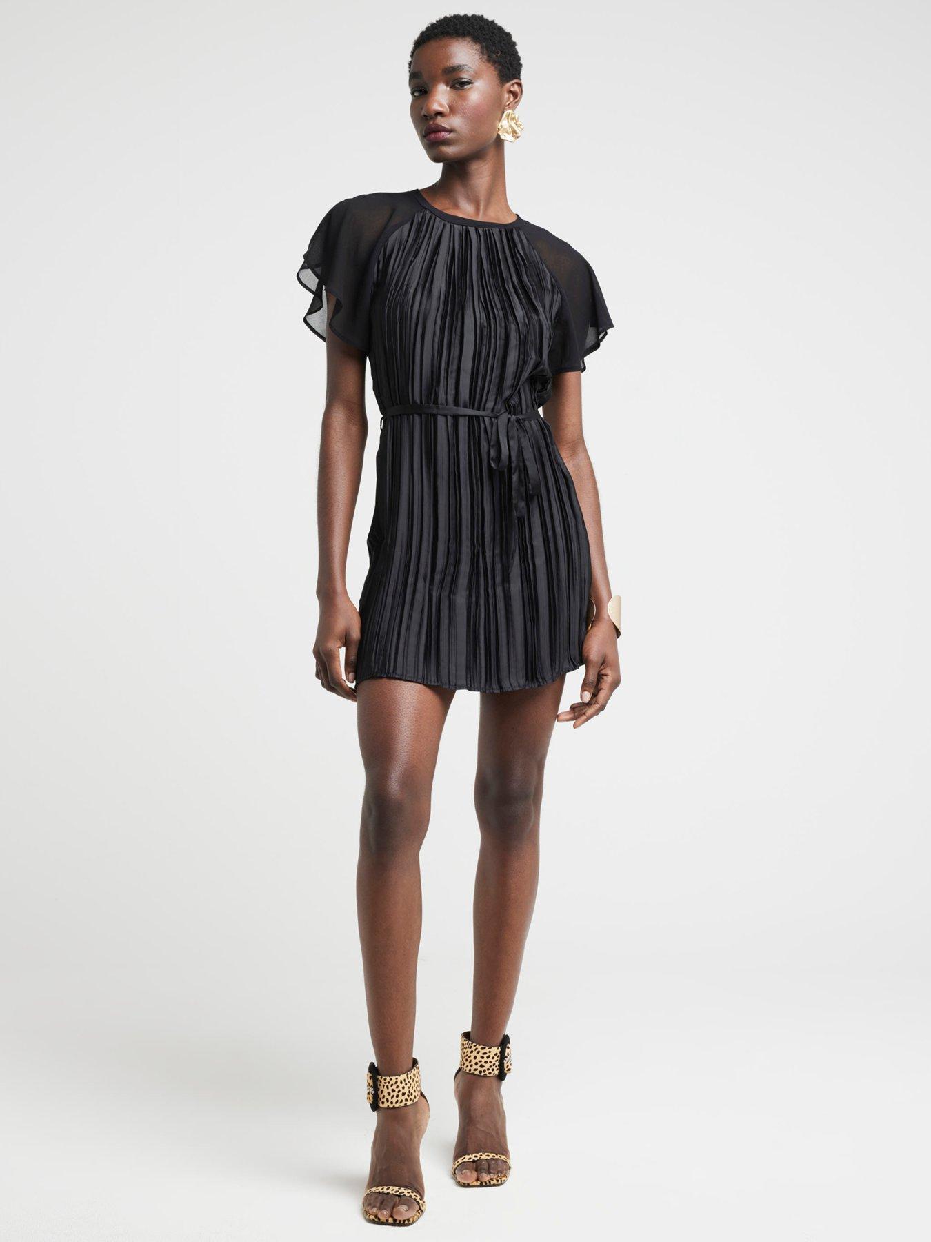 RIVER ISLAND SUKIENKA PLISOWANA SZYFON 