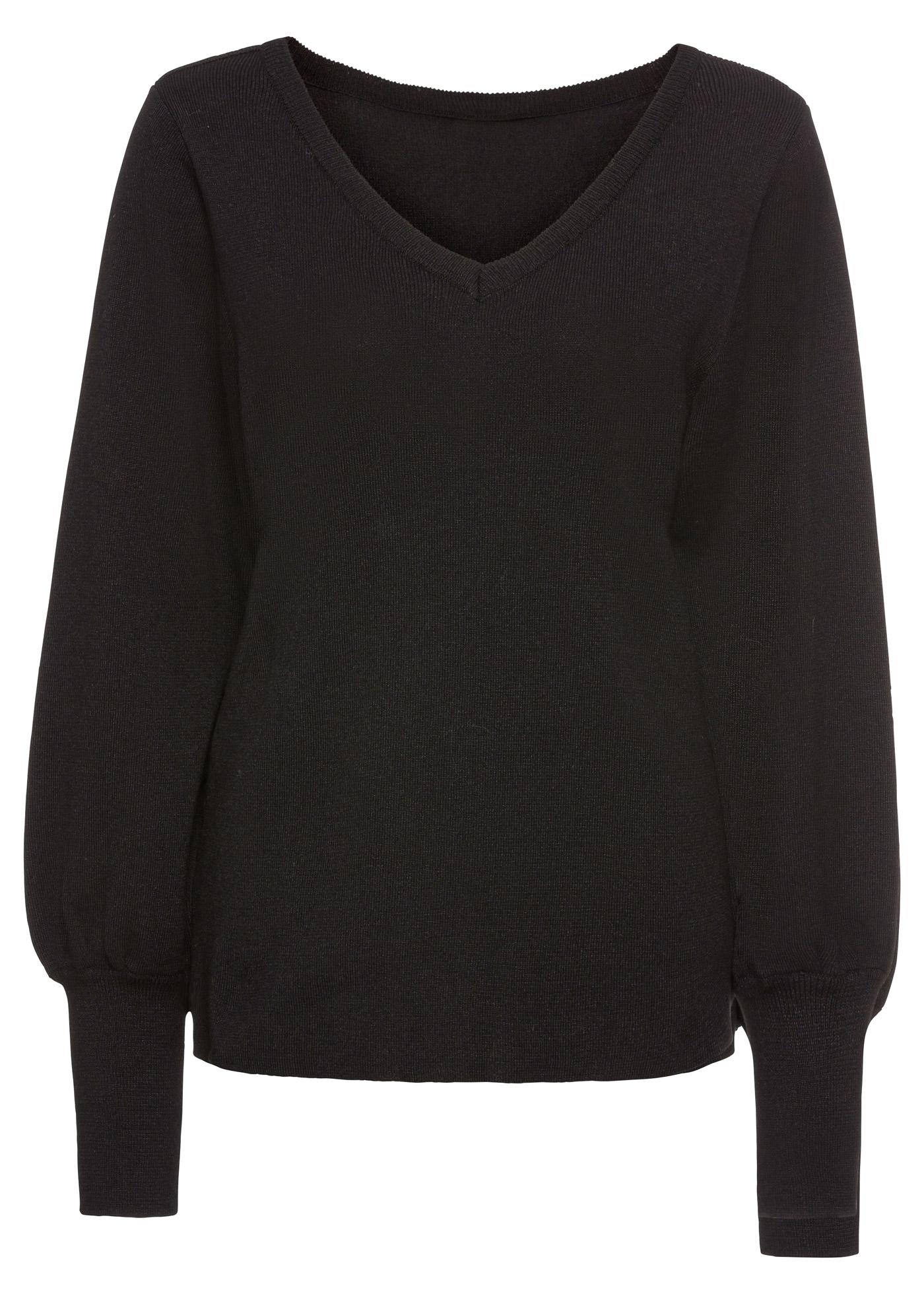 SWETER Z BALONOWYMI RĘKAWAMI