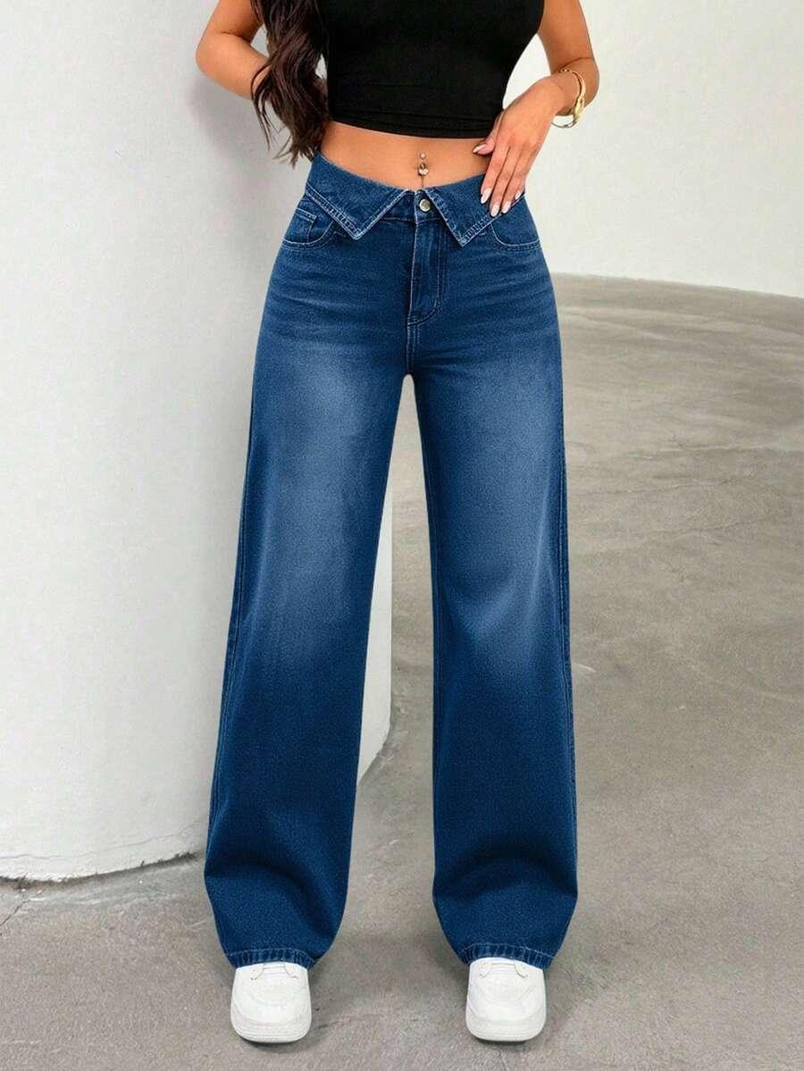 NIEBIESKIE SPODNIE JEANS