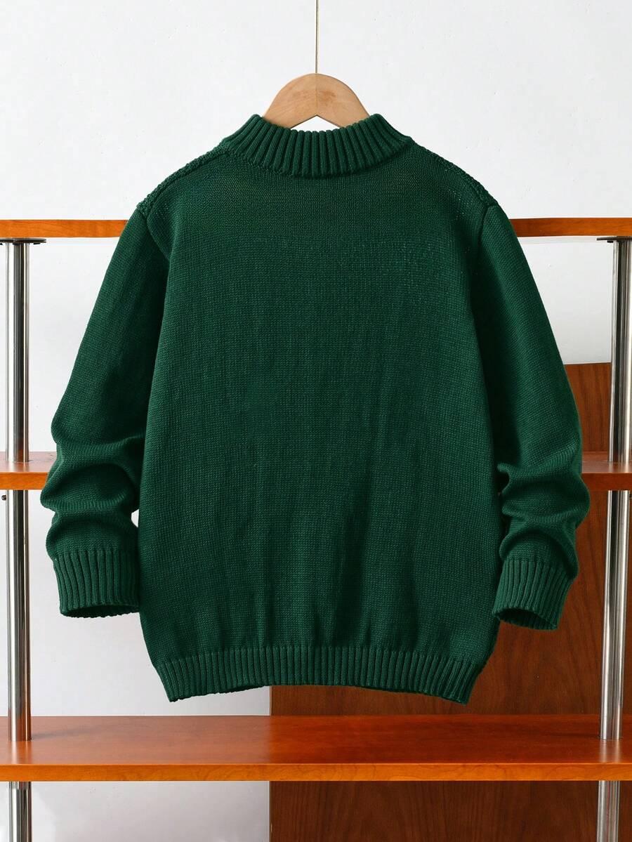 zielony sweter splot zamek