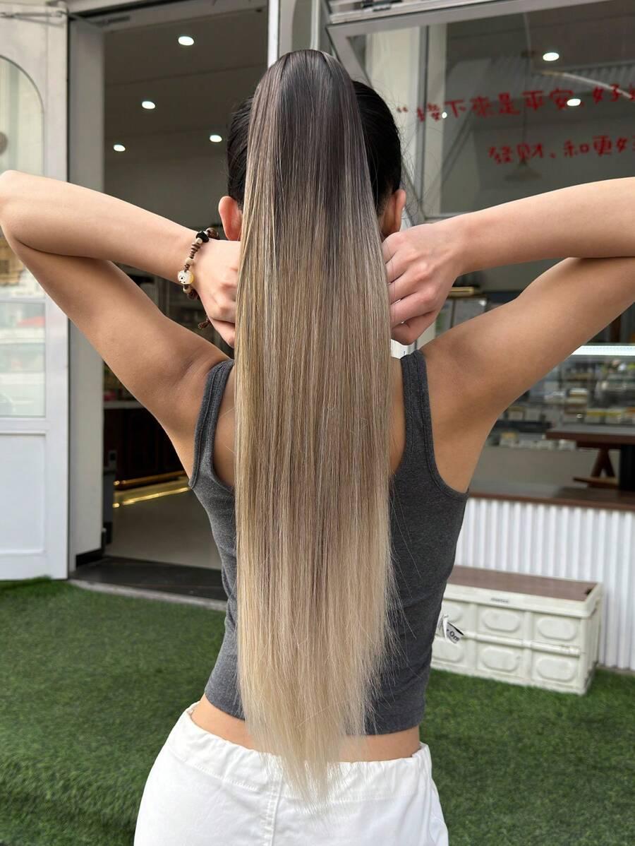 kucyk syntetyczny ombre średni blond