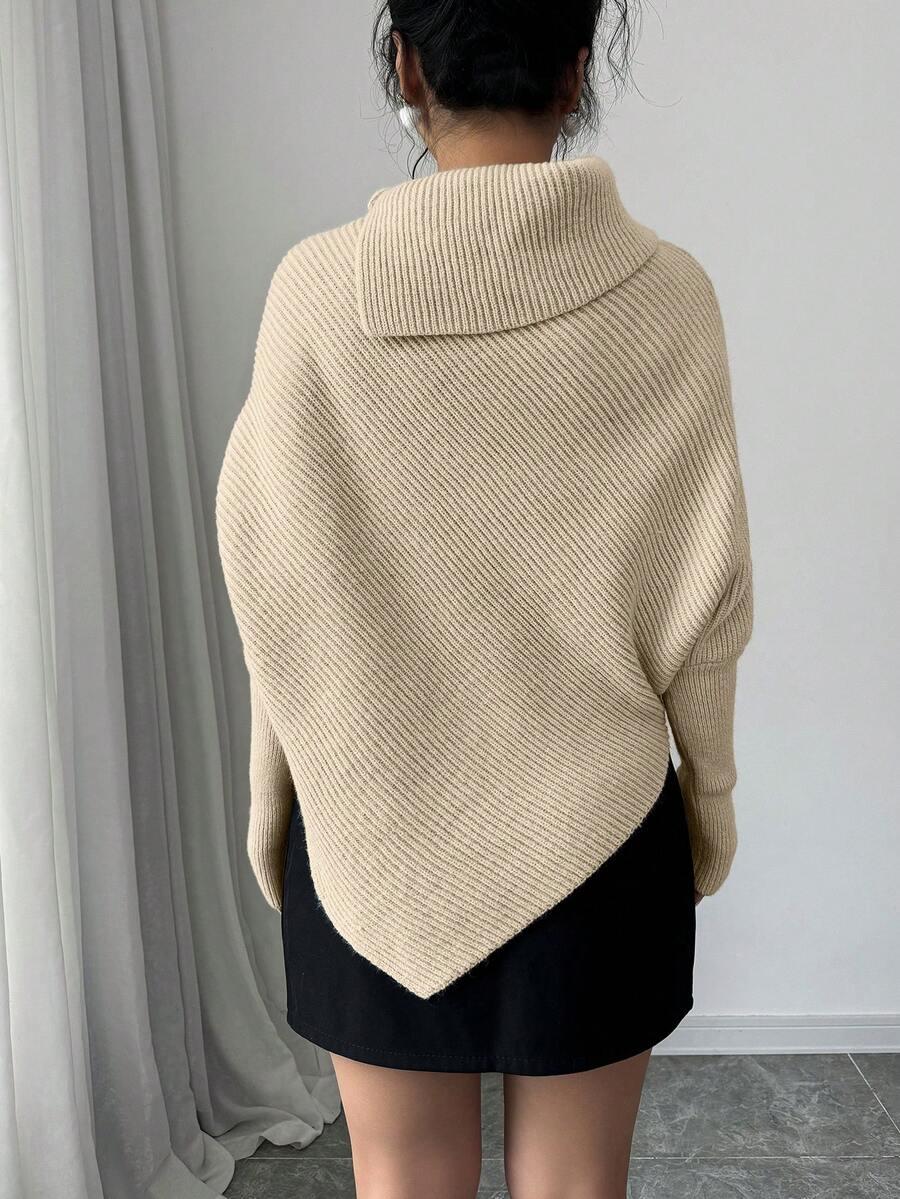 beżowy sweter golf