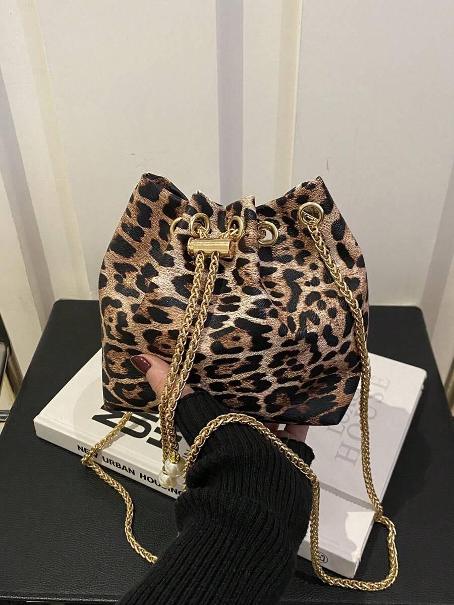 torebka animal print wiązanie