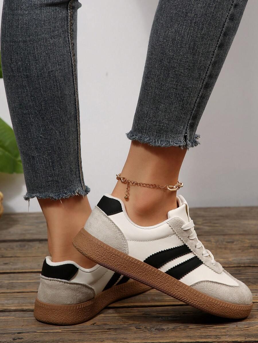 sznurowane buty sportowe kontrast