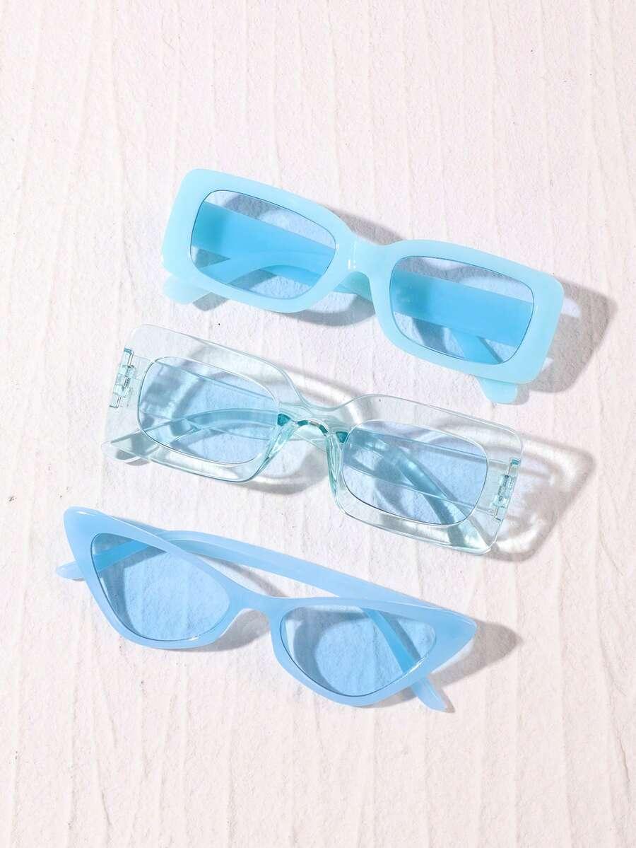 niebieskie okulary 3-pack
