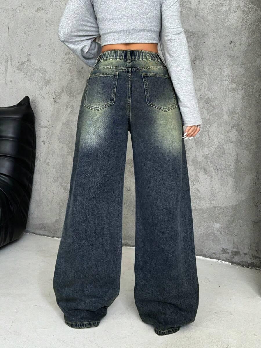 NIEBIESKIE SPODNIE JEANS