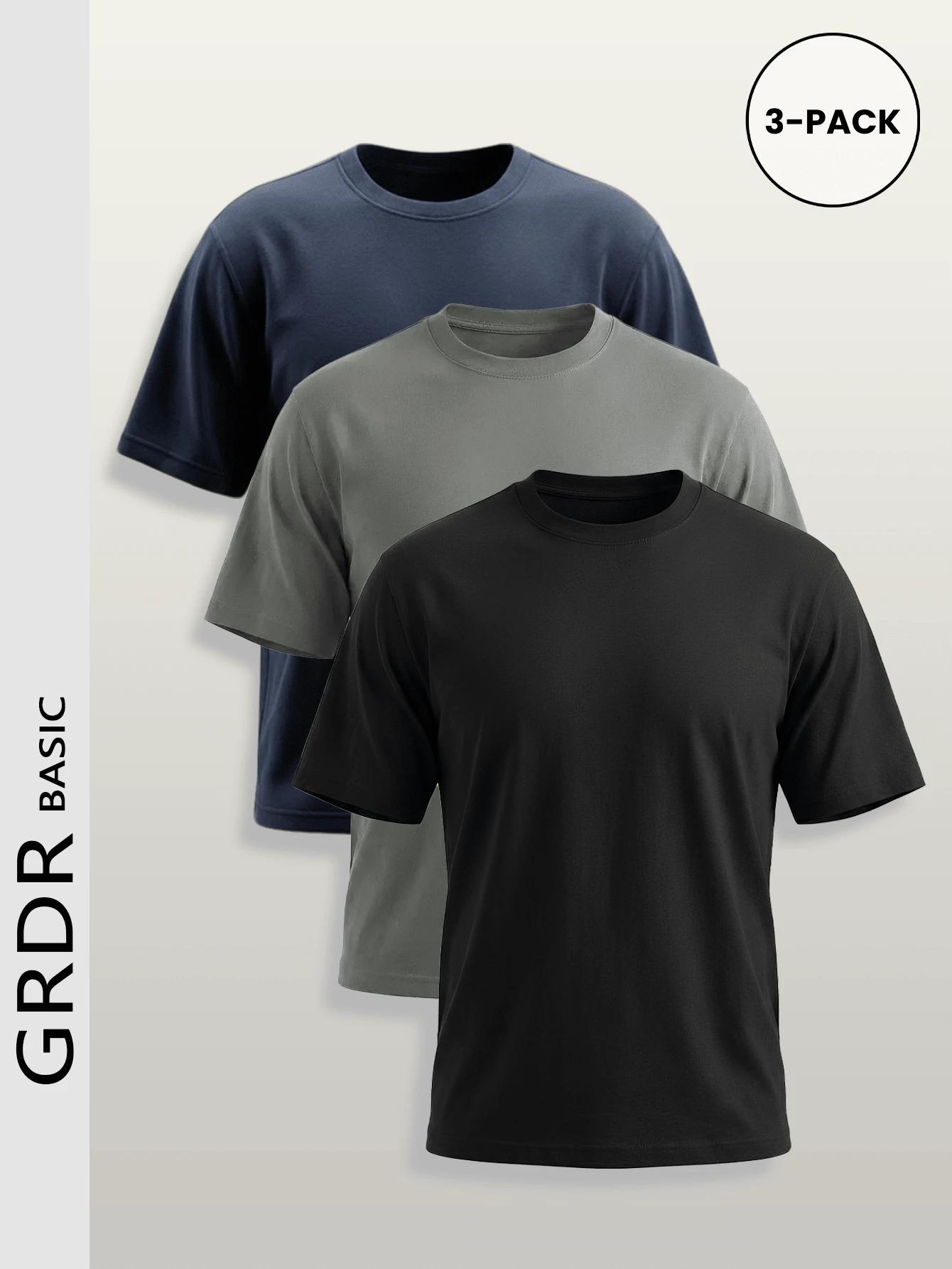 t-shirt Z KRÓTKIM RĘKAWEM 3-pack