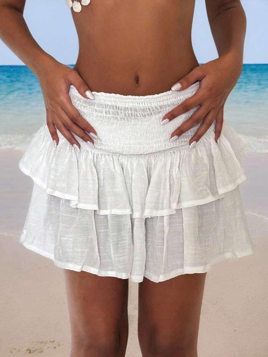 SPÓDNICA MINI ROZKLOSZOWANA