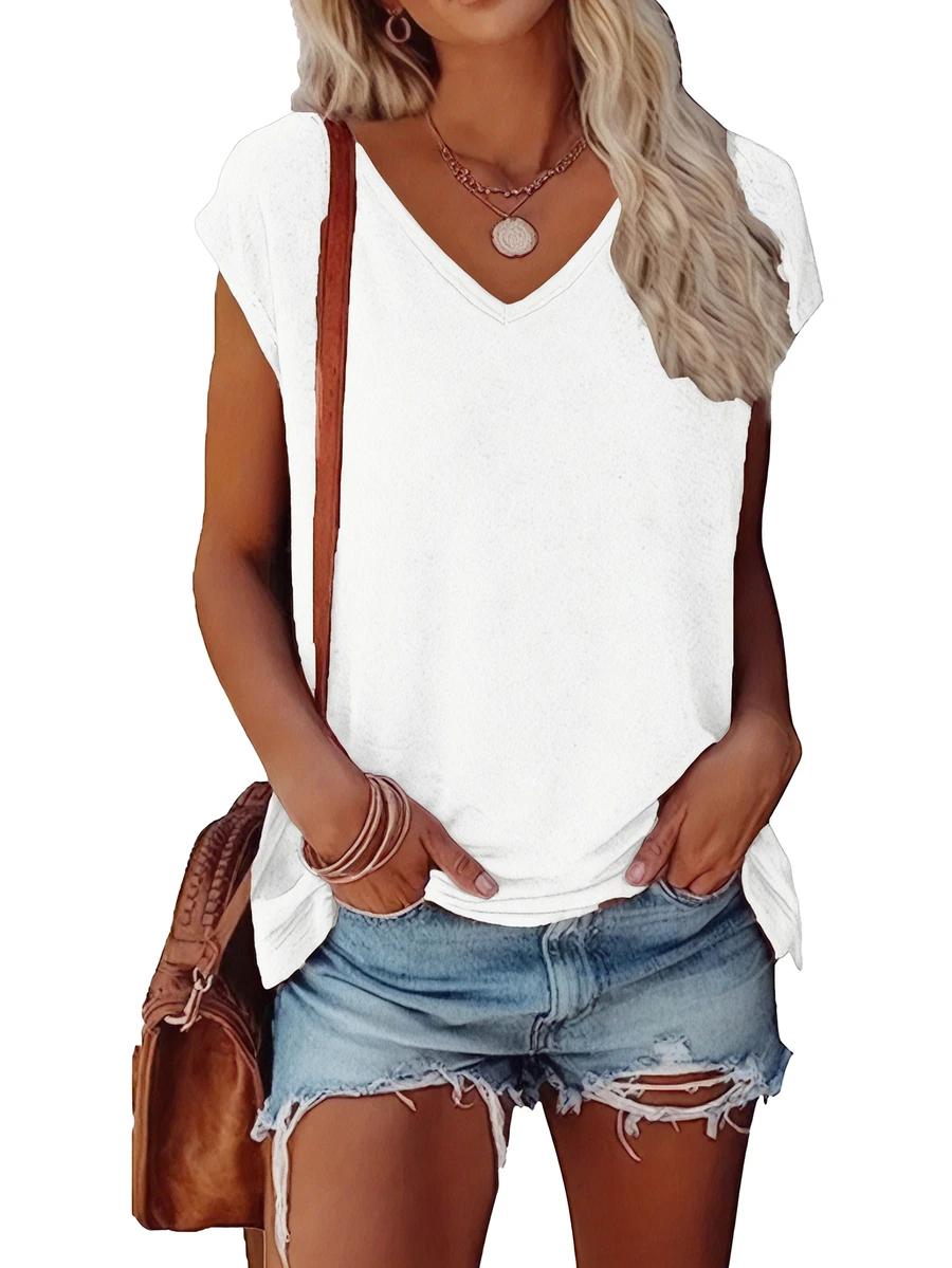 bluzka v-neck 3-pack