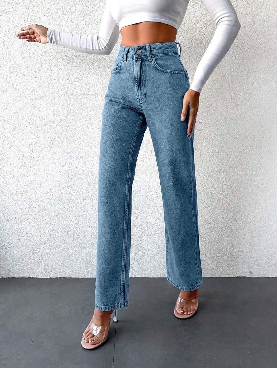 NIEBIESKIE SPODNIE JEANS 