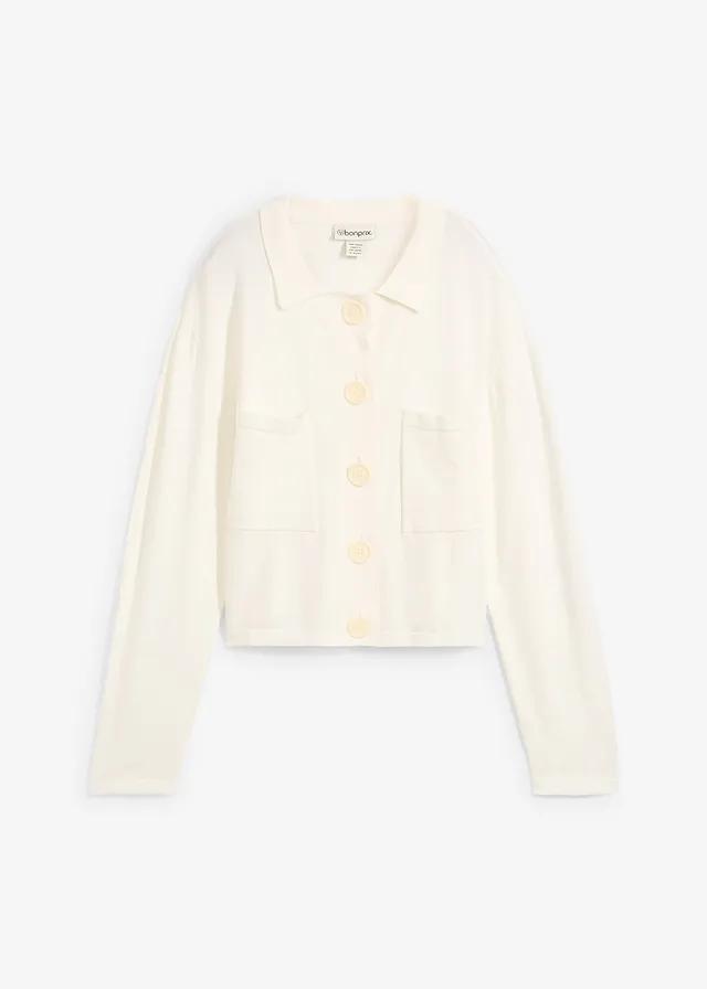 KRÓTKI SWETER ROZPINANY