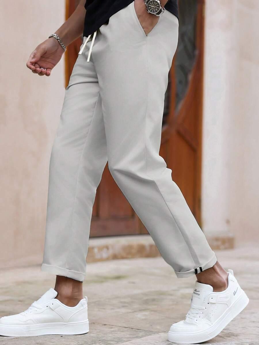 SZARE SPODNIE CASUAL