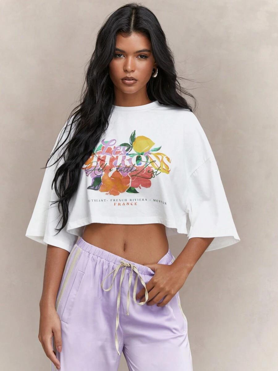 crop top print
