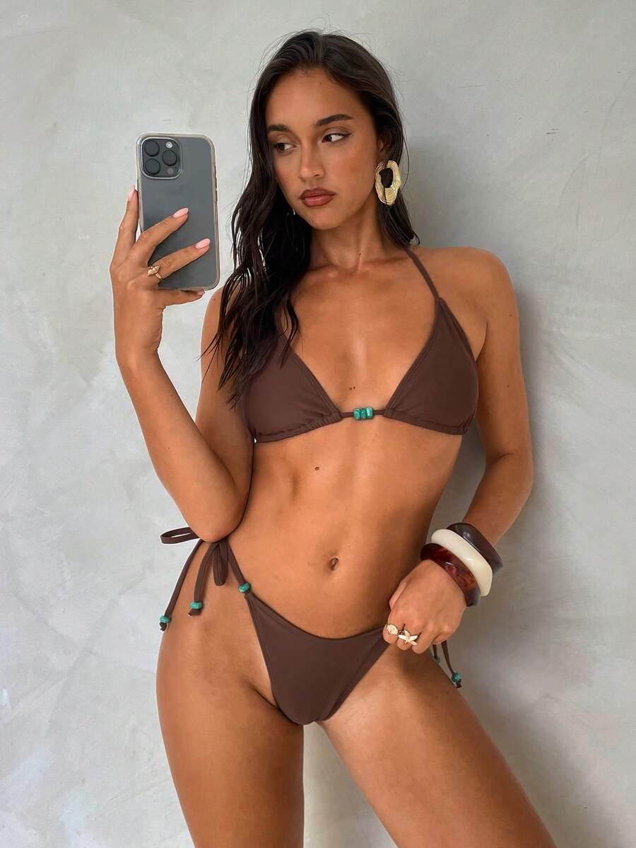 BRĄZOWY DÓŁ OD BIKINI