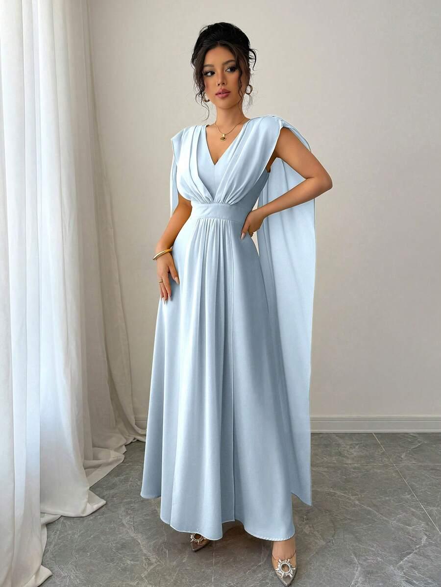NIEBIESKA MAXI SUKIENKA 