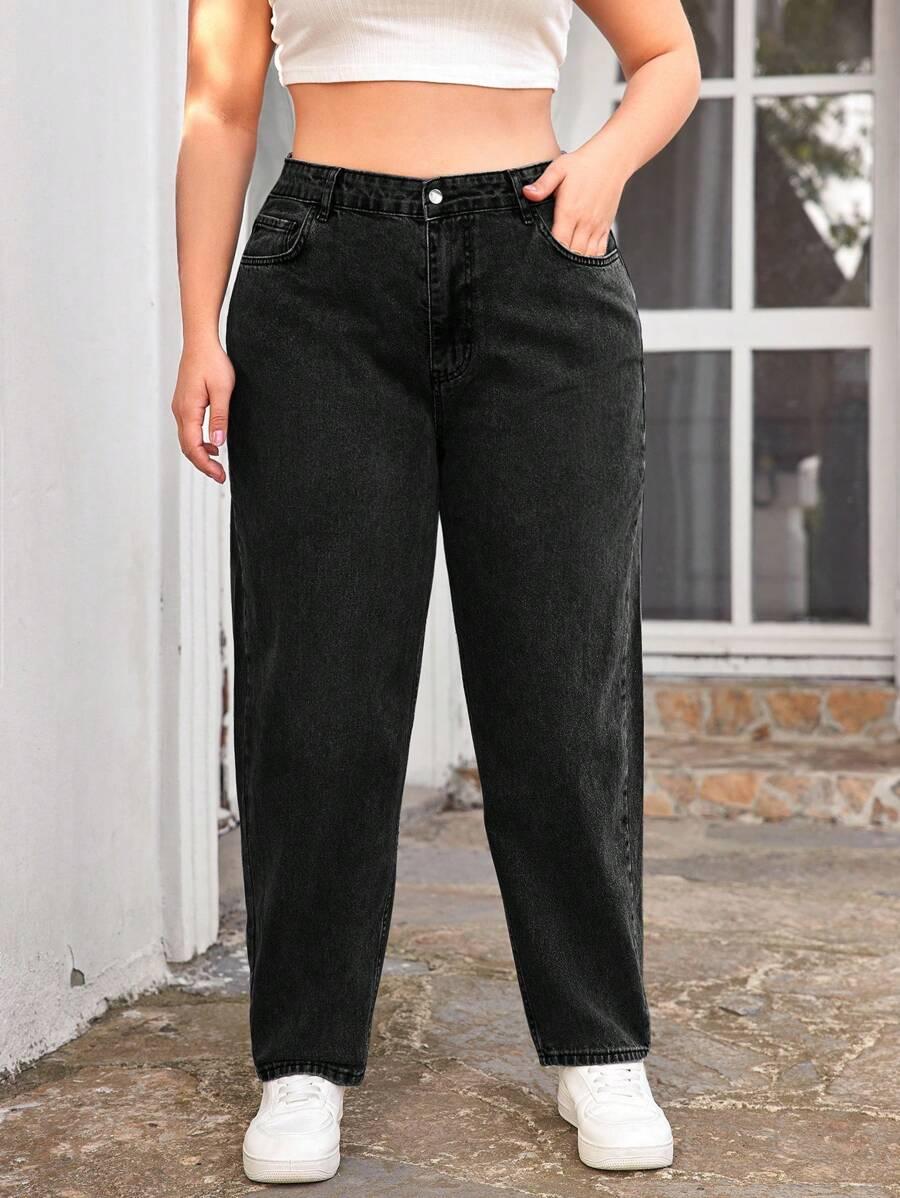 SPODNIE MOM JEANS
