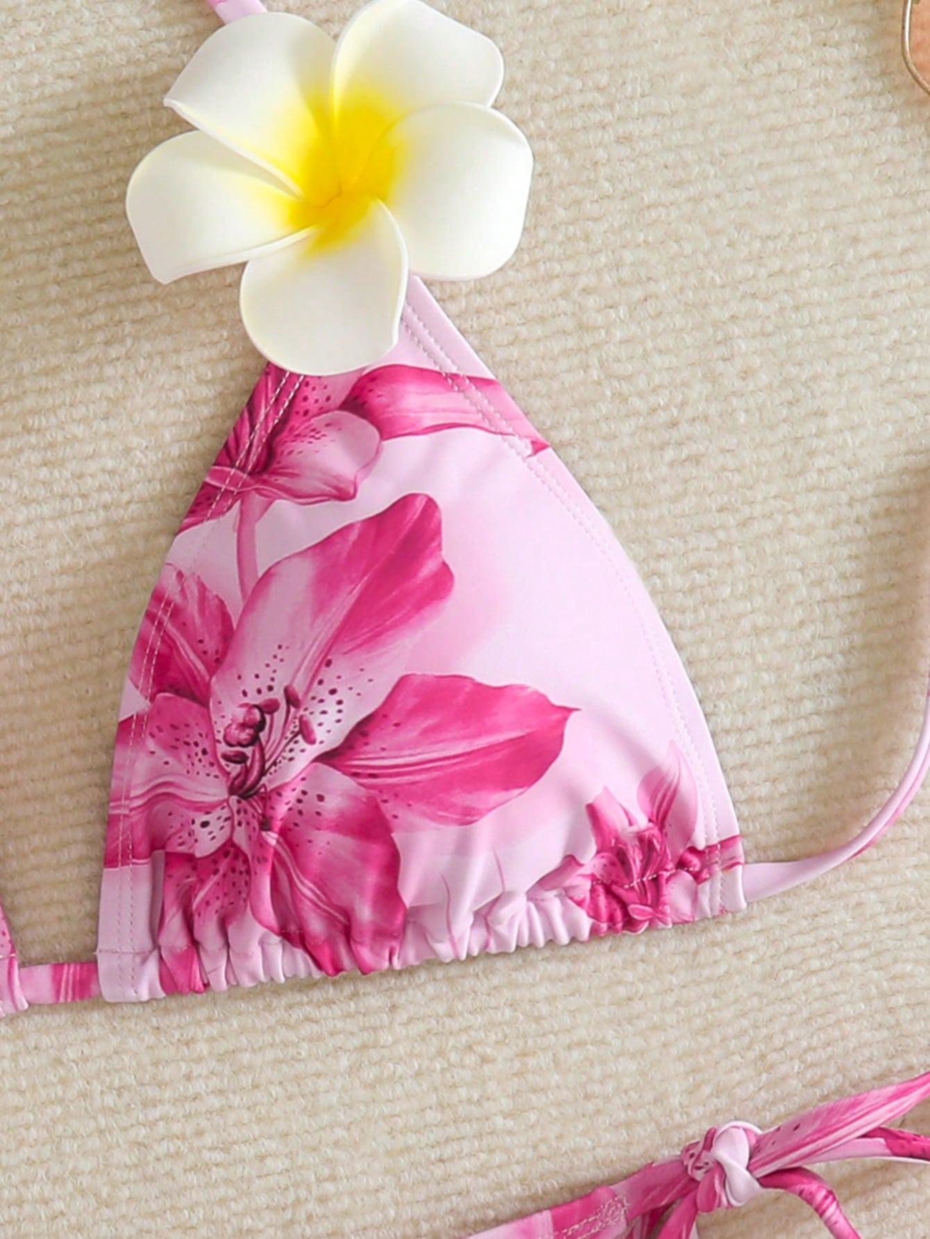 różowy dół od bikini