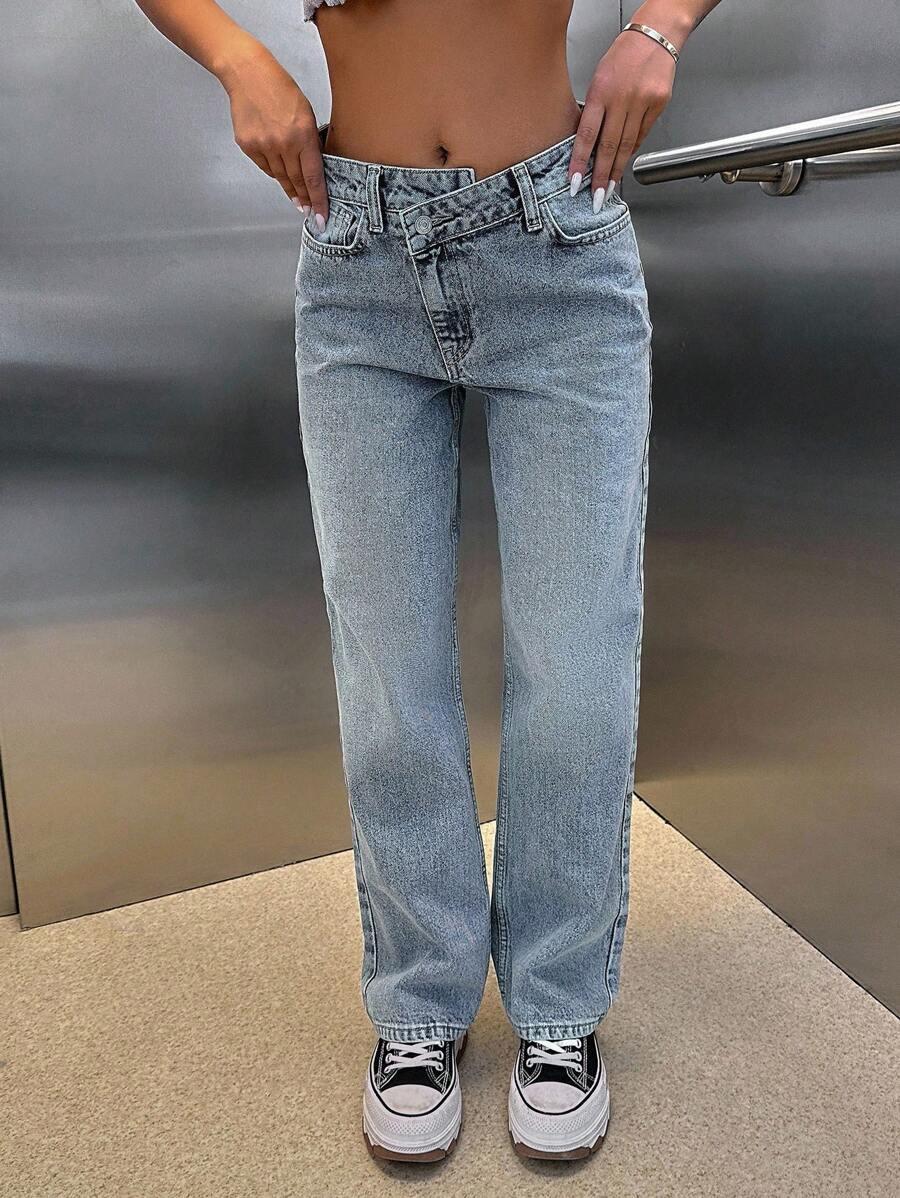 NIEBIESKIE SPODNIE JEANS 