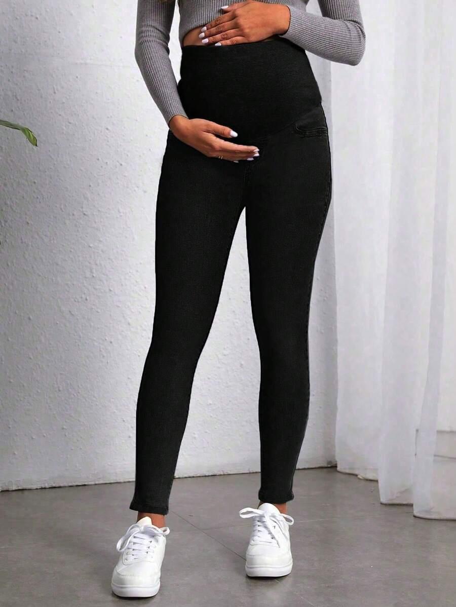 CIĄŻOWE SPODNIE JEANS RURKI