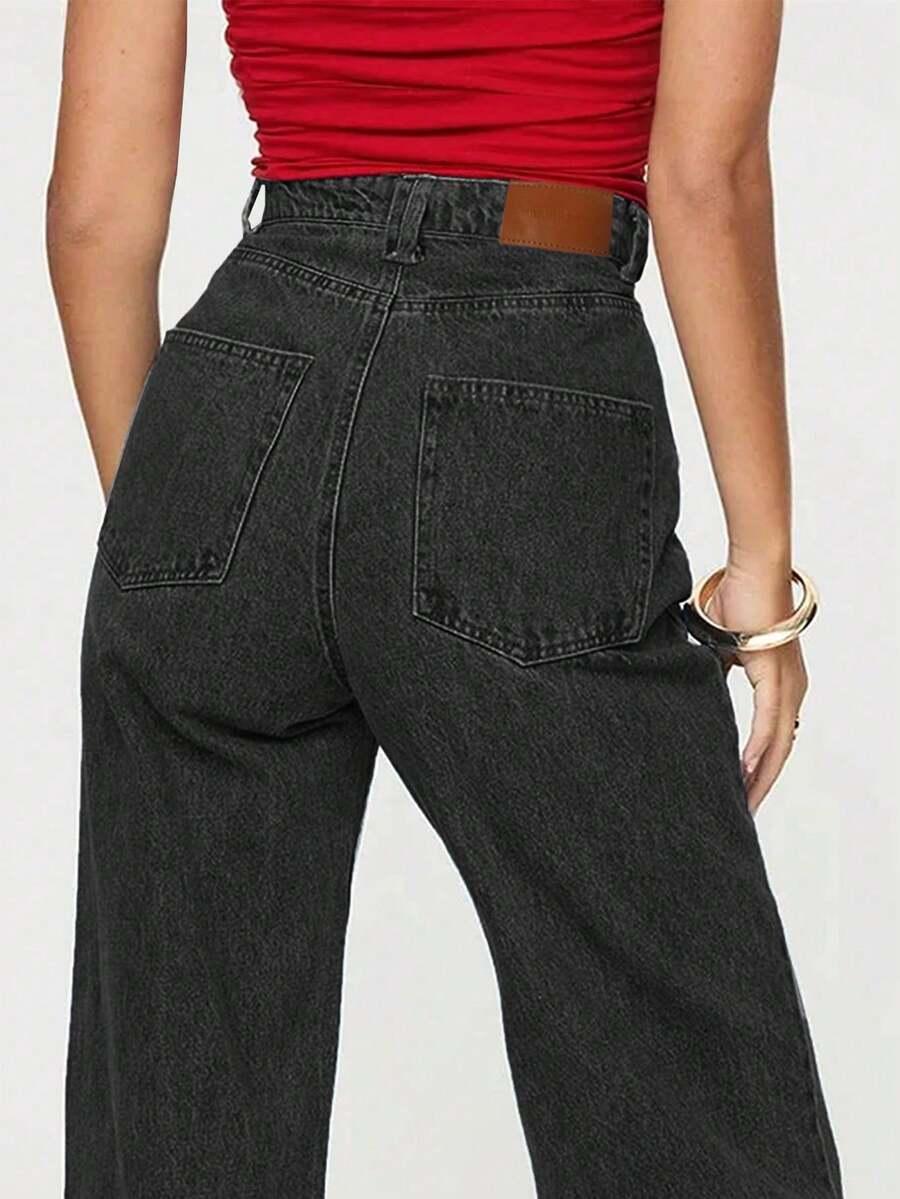 szare spodnie jeans 