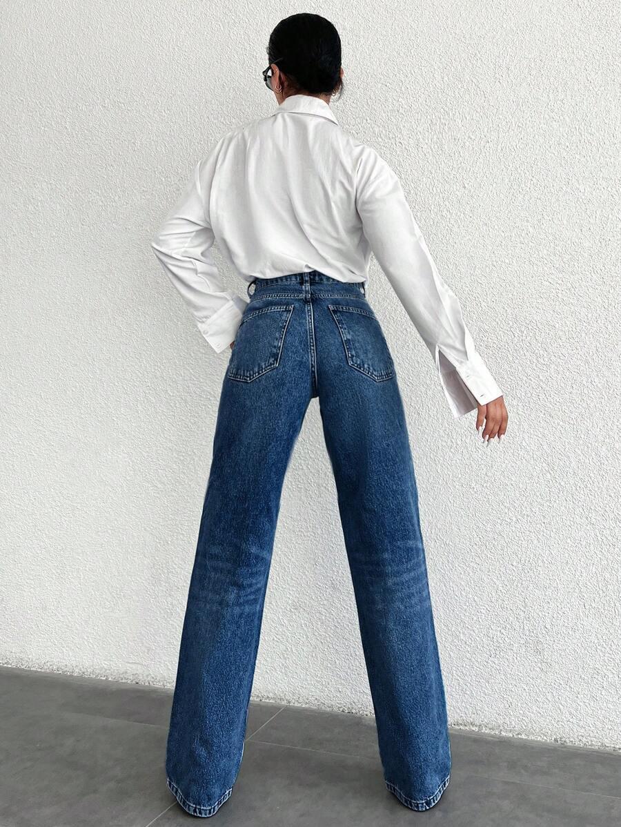 NIEBIESKIE SPODNIE JEANS