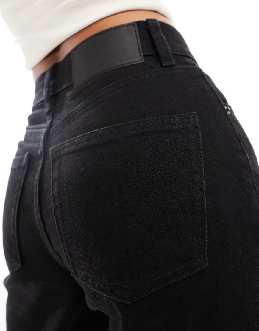 CZARNE SPODNIE JEANS 
