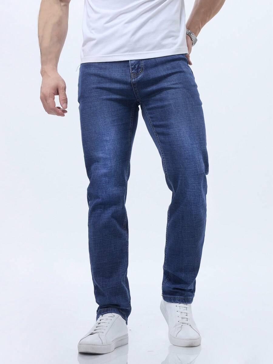 NIEBIESKIE SPODNIE JEANS