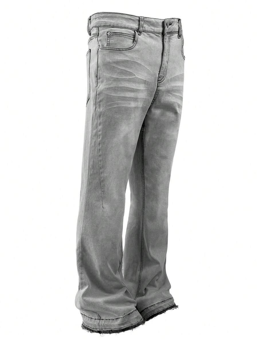 szare spodnie jeans
