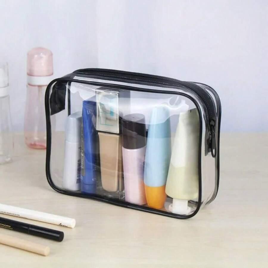 bezbarwna kosmetyczka 3-pack