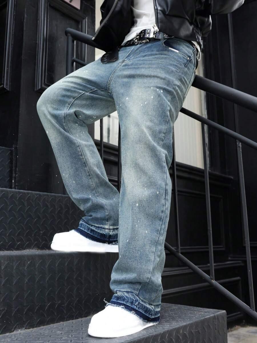 NIEBIESKIE SPODNIE JEANS