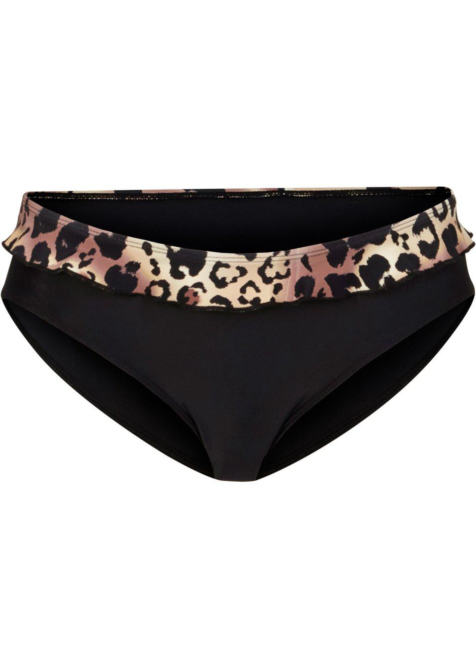 DÓŁ OD BIKINI falbana animal PRINT