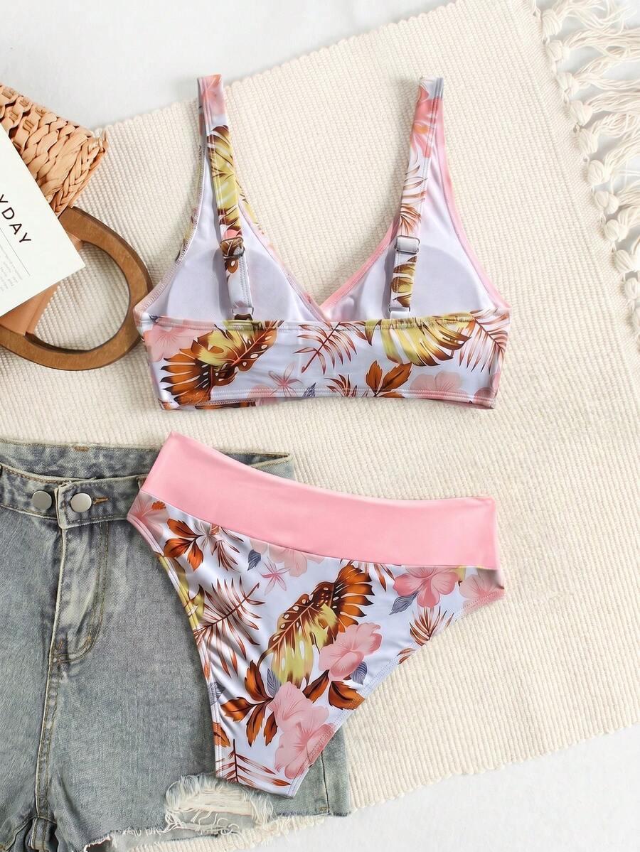 DWUCZĘŚCIOWY STRÓJ KĄPIELOWY TROPICAL PRINT