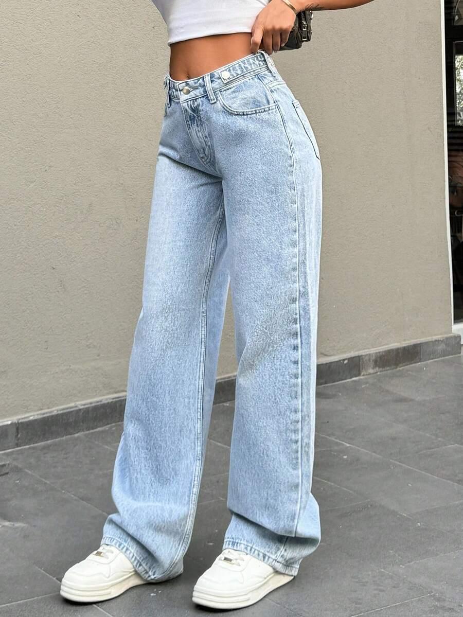 SPODNIE JEANS WYSOKI STAN