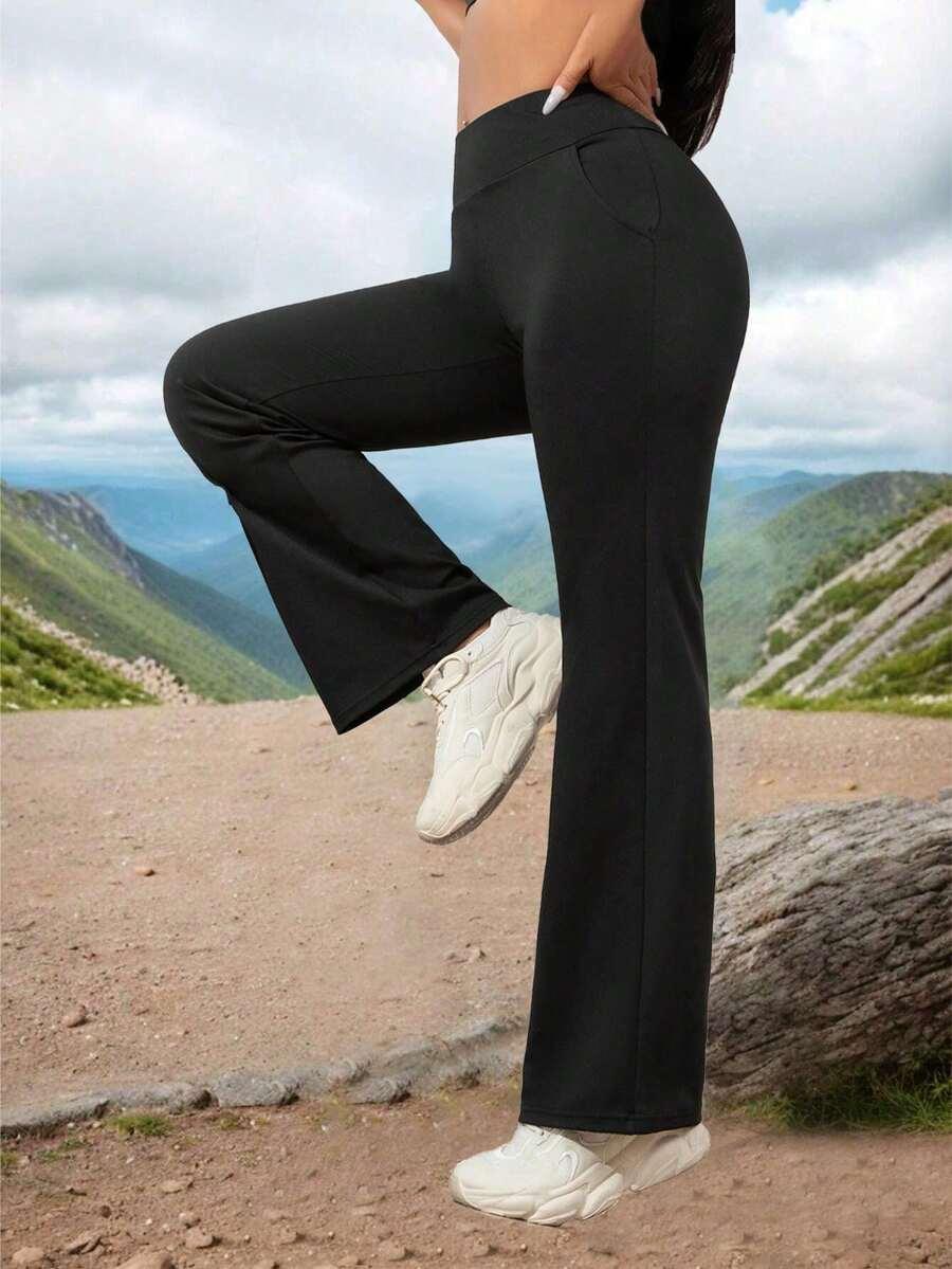 CZARNE LEGGINSY DZWONY