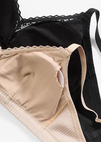 BIUSTONOSZ BRALETTE Z BAWEŁNY ORGANICZNEJ 2 SZT