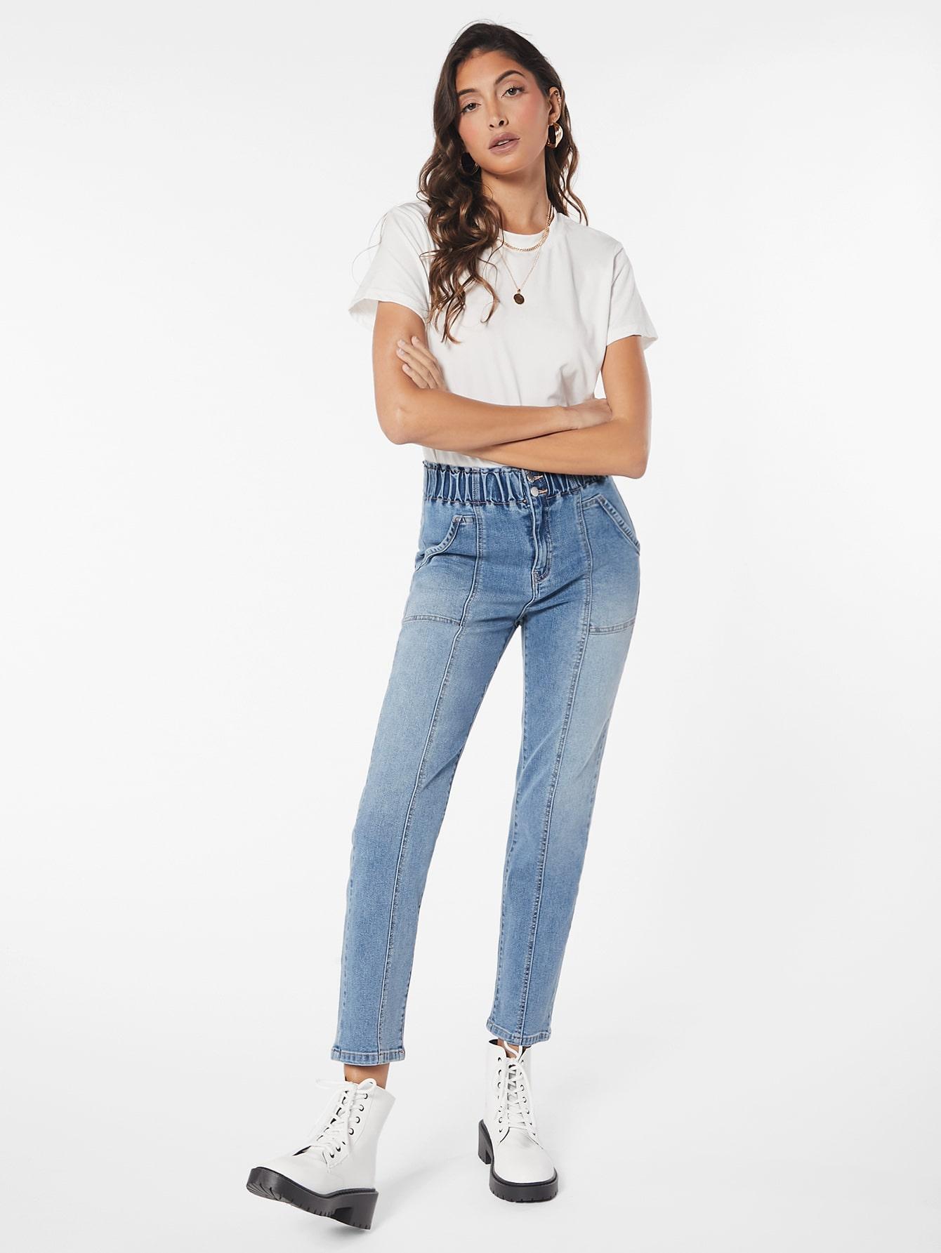 NIEBIESKIE SPODNIE JEANS