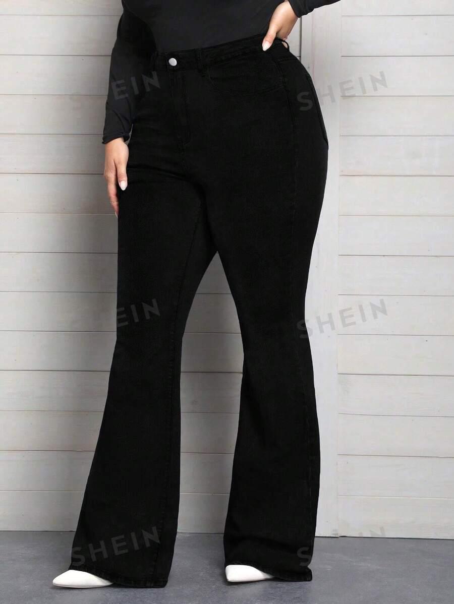 CZARNE SPODNIE JEANS